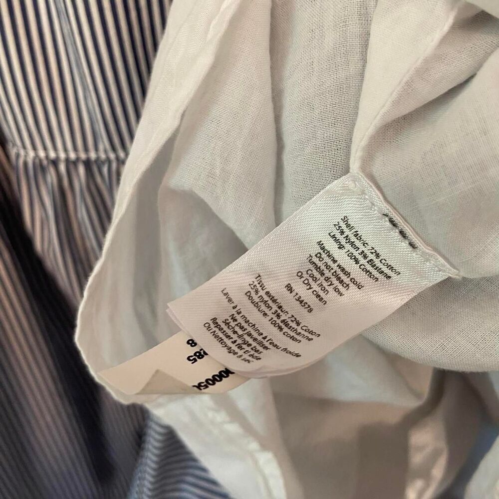Vineyard Vines cotton blue and white striped short sleeve dress - Picture 5 of 5